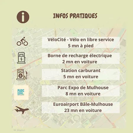 Apartamento Rb-2d - F2 Au 2ème étage à De 1 à 3 Pers Mulhouse